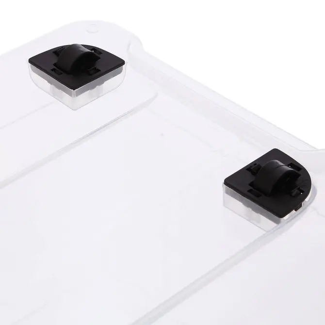 EASY ROLL PLASTIC STORAGE BOX W/ WHEELS 83 L