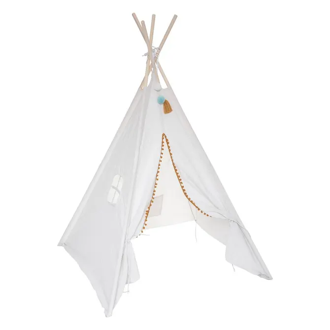 WAPI CHILDREN'S TEEPEE 120X120X160 CM - CREAM
