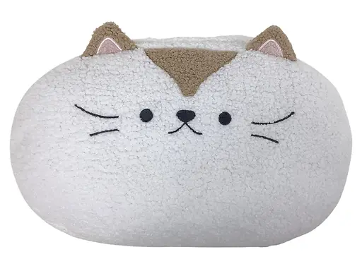 100% POLYESTER CUSHION - WHITE CAT