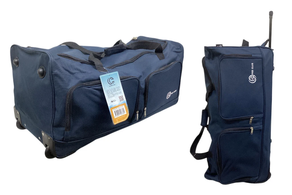 32" ROLLING DUFFLE BAG - BLUE
