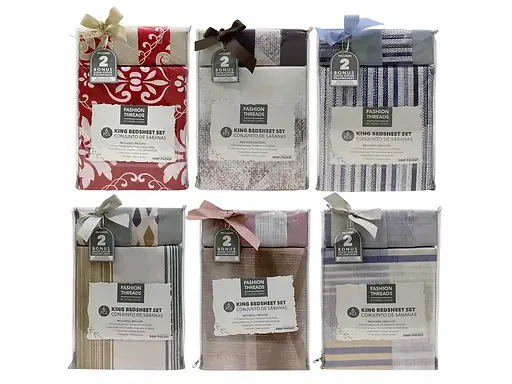 BEDSHEET SET - KING - ASSORTED
