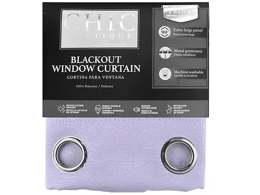 BLACKOUT WINDOW CURTAIN 52X90 - LILAC