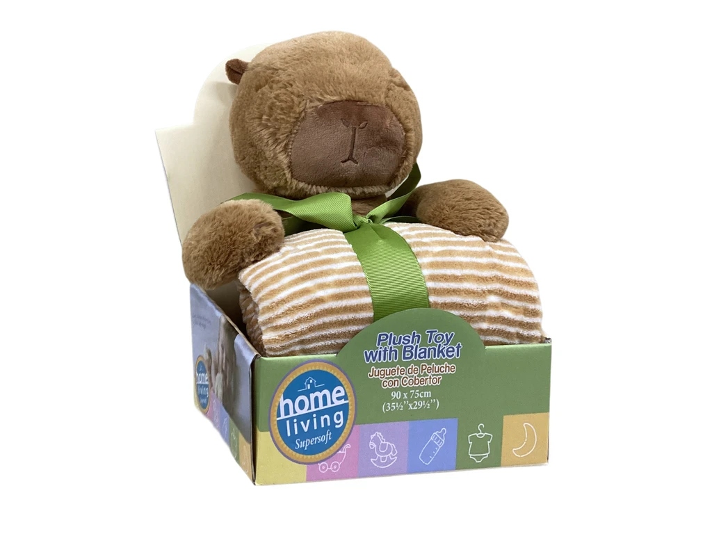 PLUSH TOY WITH BLANKET 24CM/ 90X75CM