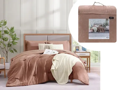 7-PC BED-IN-A-BAG COMFORTER SET 88X88" - RED