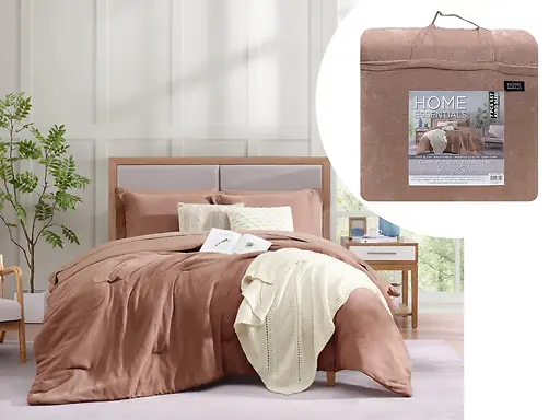 7-PC BED-IN-A-BAG COMFORTER SET KING - RED