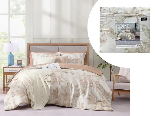 7-PC BED-IN-A-BAG COMFORTER SET 102X90" - RED