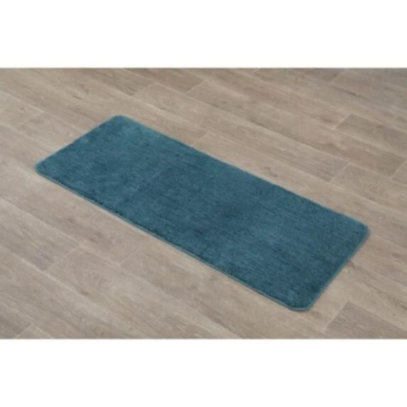 DOUBLE BASIN MF BATHROOM MAT 50X120 CM - TEAL BLUE