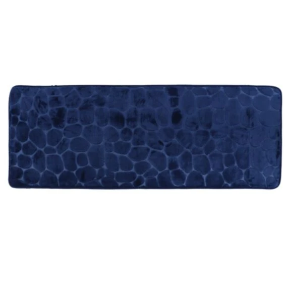 PEBBLE MF MEMORY FOAM MAT 45X120 CM - NAVY BLUE