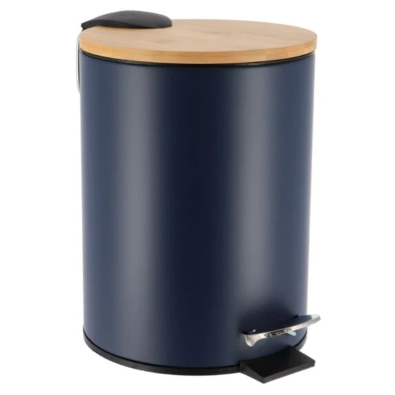 METAL DUSTBIN SOFT CLOSE 3L - BLUE