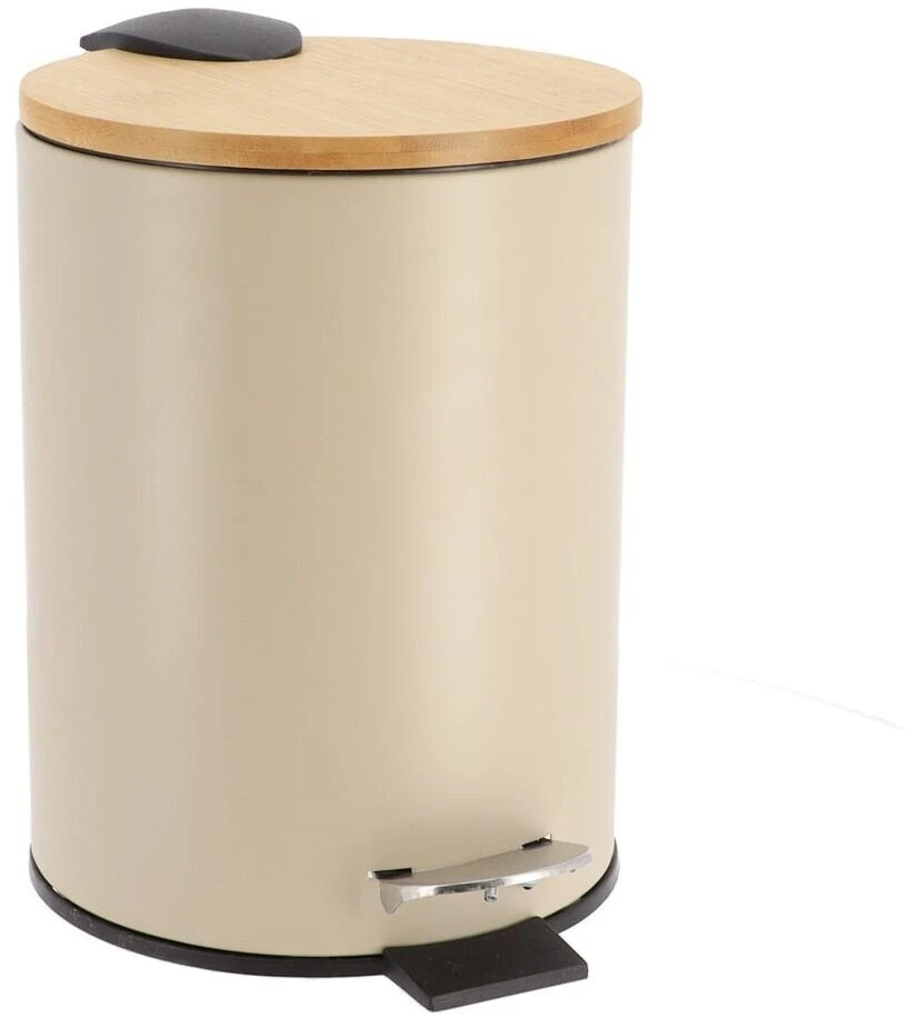 METAL DUSTBIN SOFT CLOSE 3L - TAUPE