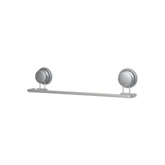 ALUMINIUM TOWEL RAIL ON 2 SUCTION CUPS 7.5 CM - CHROME