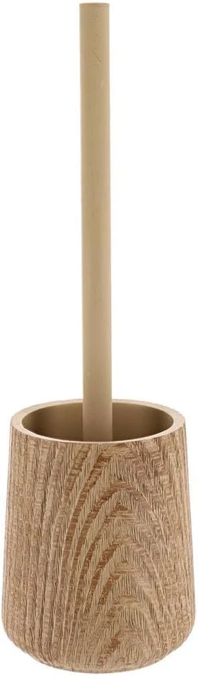 POLYRESIN TOILET BRUSH WOOD EFFECT - NATURAL