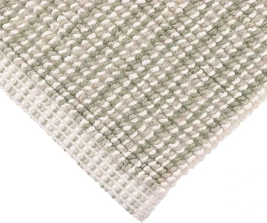 JEANNE RUG COTTON/OTHER FIBRES 45X90 CM - GREEN/BEIGE/WHITE