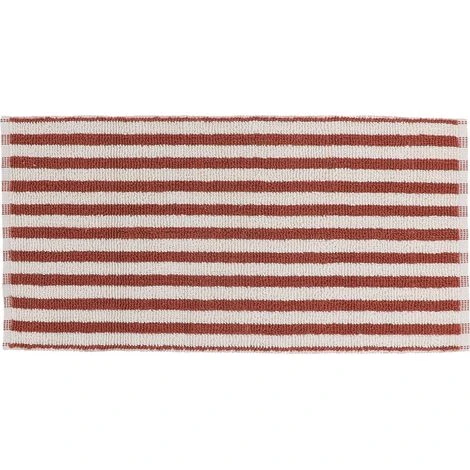 LOUISE RUG COTTON/OTHER FIBRES 45X90 CM - MOCHA & CREAM