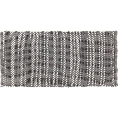 ANNA COTTON MAT 45X90 CM - DARK GREY