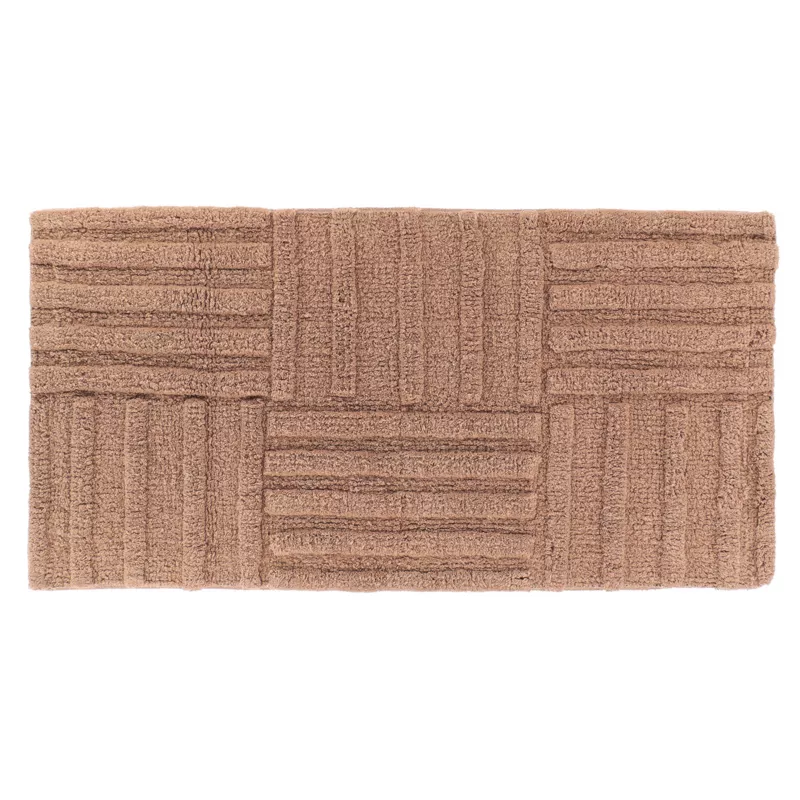ANNA COTTON MAT 45X90 CM - CAPPUCCINO