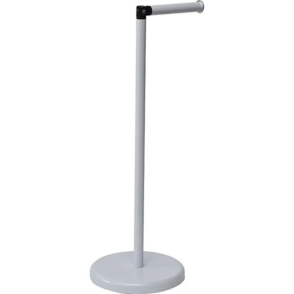 METAL RESERVE AND TOILET PAPER HOLDER - WHITE