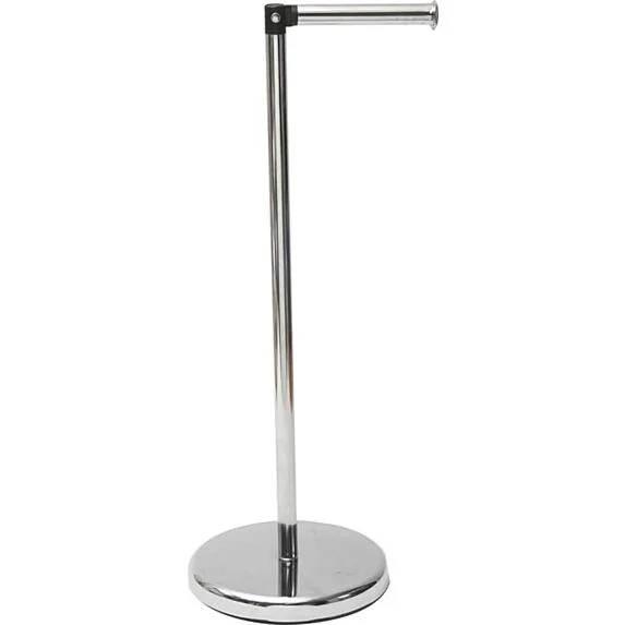 METAL RESERVE AND TOILET PAPER HOLDER - CHROME