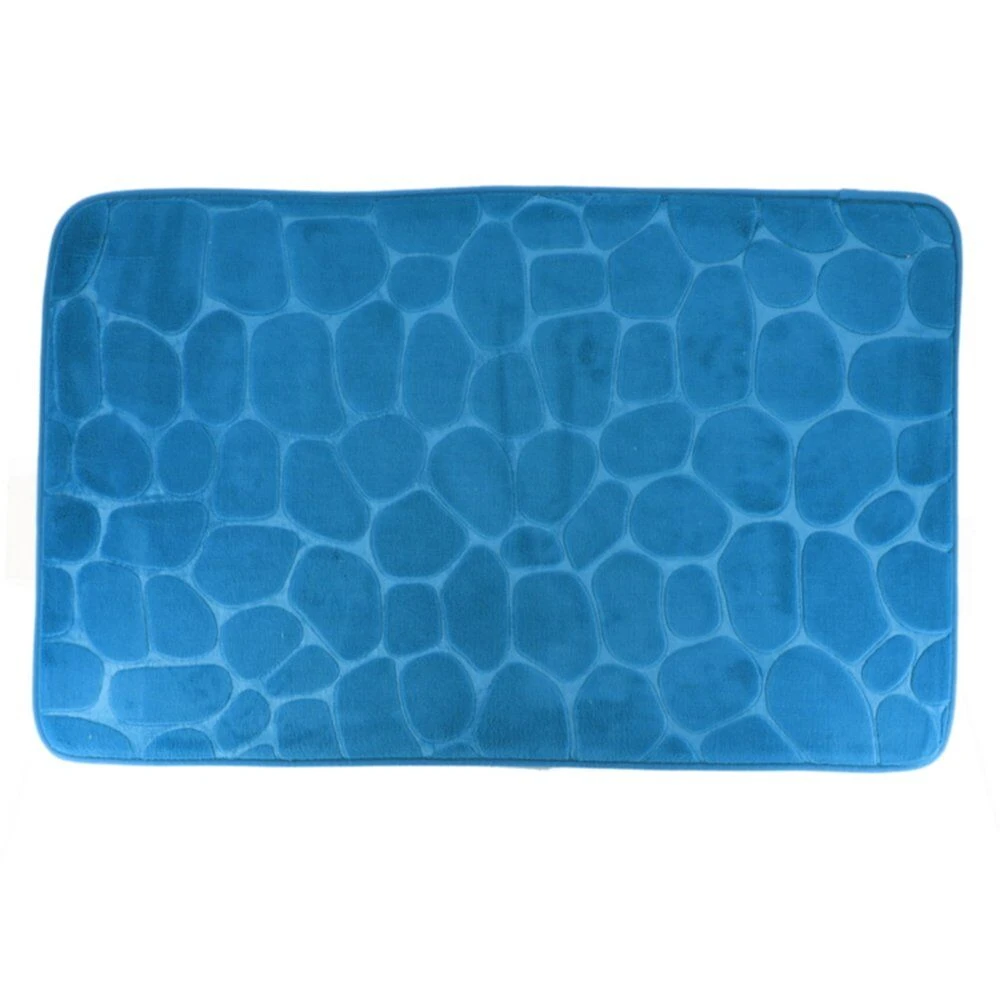 PEBBLE MF MEMORY FOAM MAT 50X80 CM - DUCK BLUE