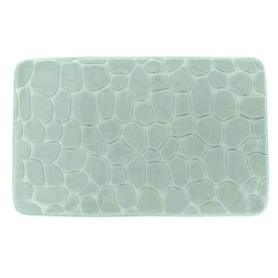 PEBBLE MF MEMORY FOAM MAT 50X80 CM - PASTEL GREEN