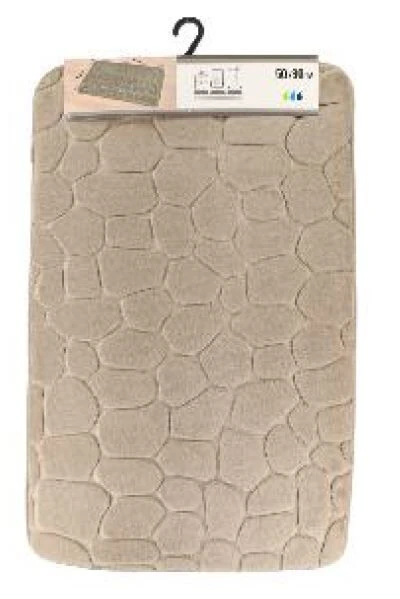 PEBBLE MF MEMORY FOAM MAT 50X80 CM - TAUPE