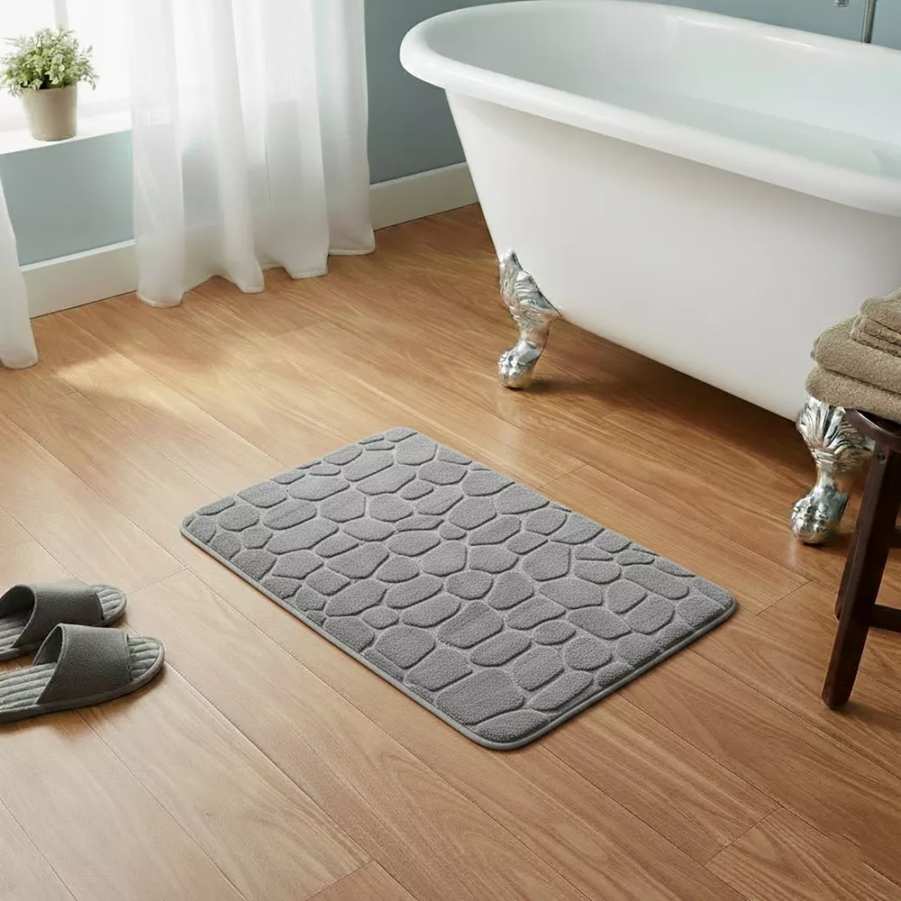 PEBBLE MF MEMORY FOAM MAT 50X80 CM - LIGHT GREY