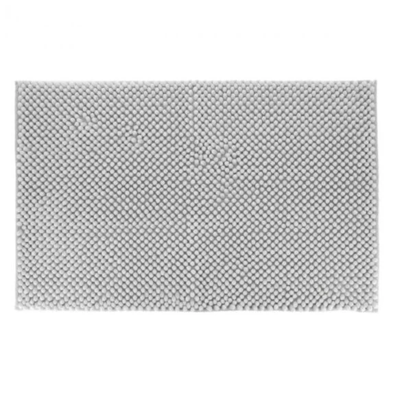 MICROFIBER BALL BATHROOM MAT 50X80 CM - LIGHT GREY