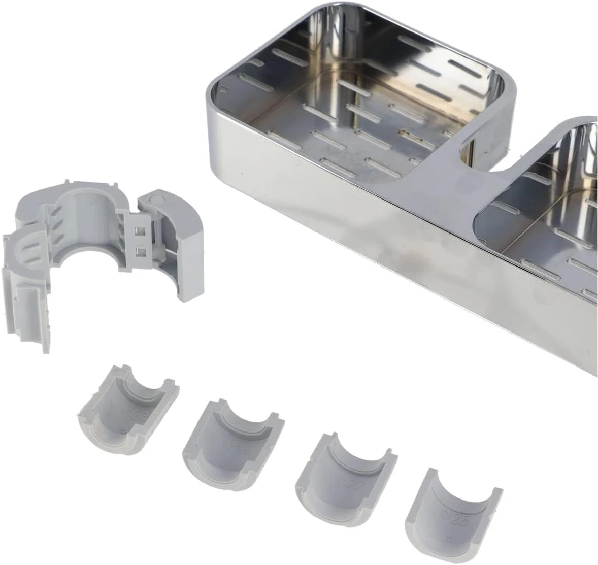 ABS SHELF ADAPTABLE TO SHOWER COLUMN - CHROME