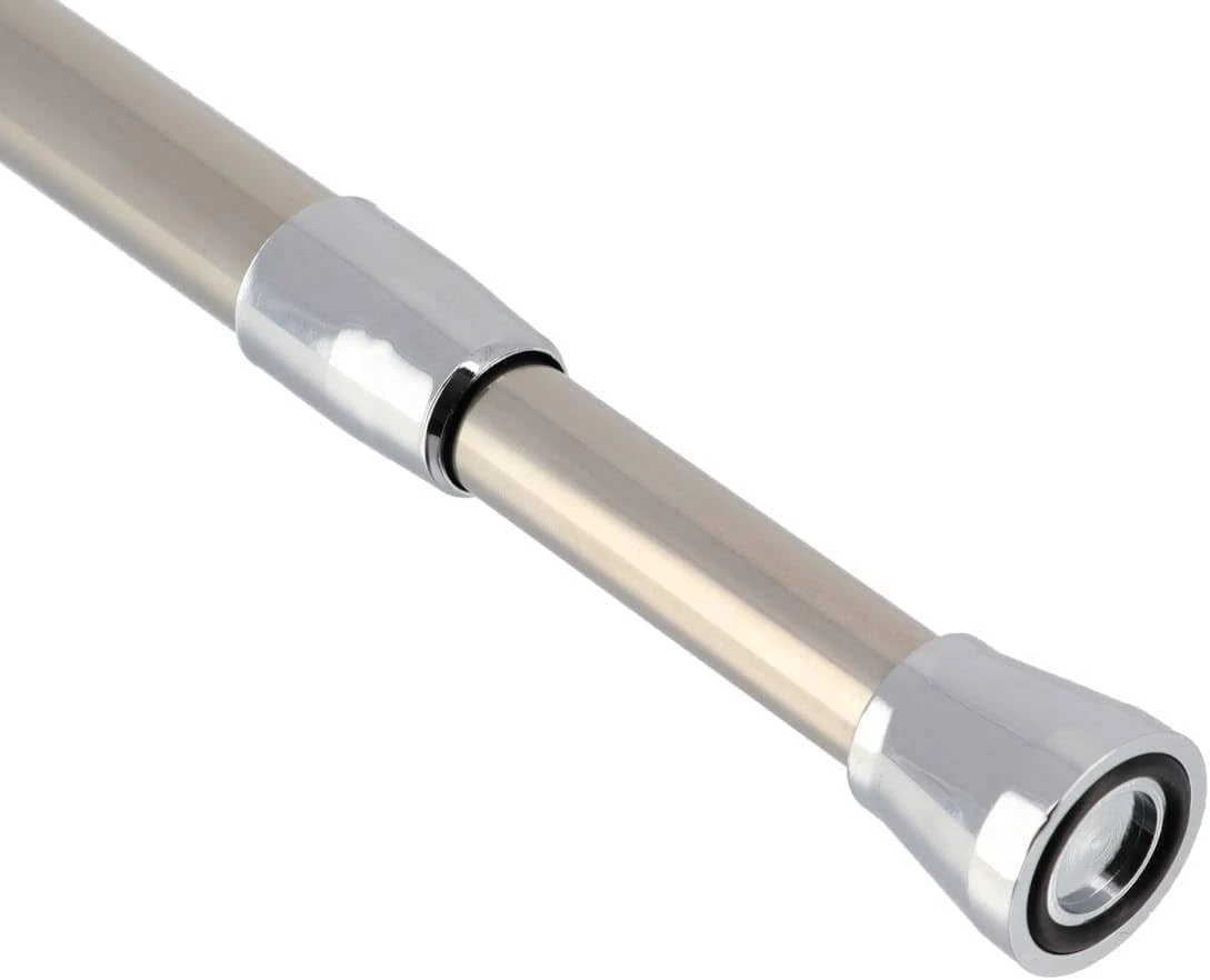 STAINLESS STEEL SHOWER CURTAIN ROD 135 -250 CM
