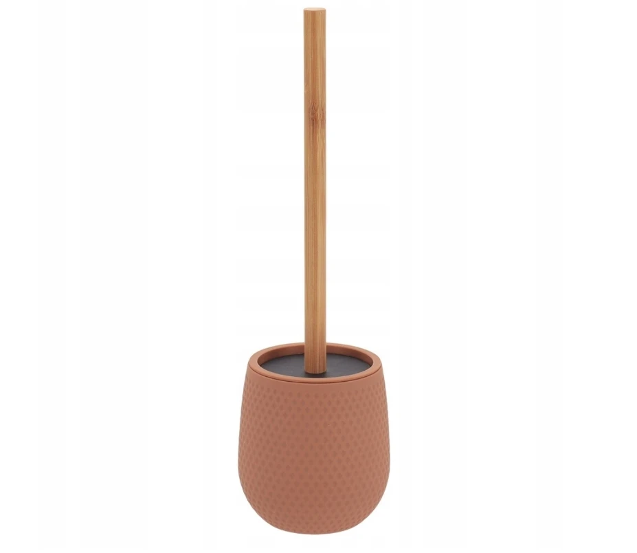 HONEYCOMB EFFECT TOILET BRUSH - CAPPUCCINO & BAMBOO