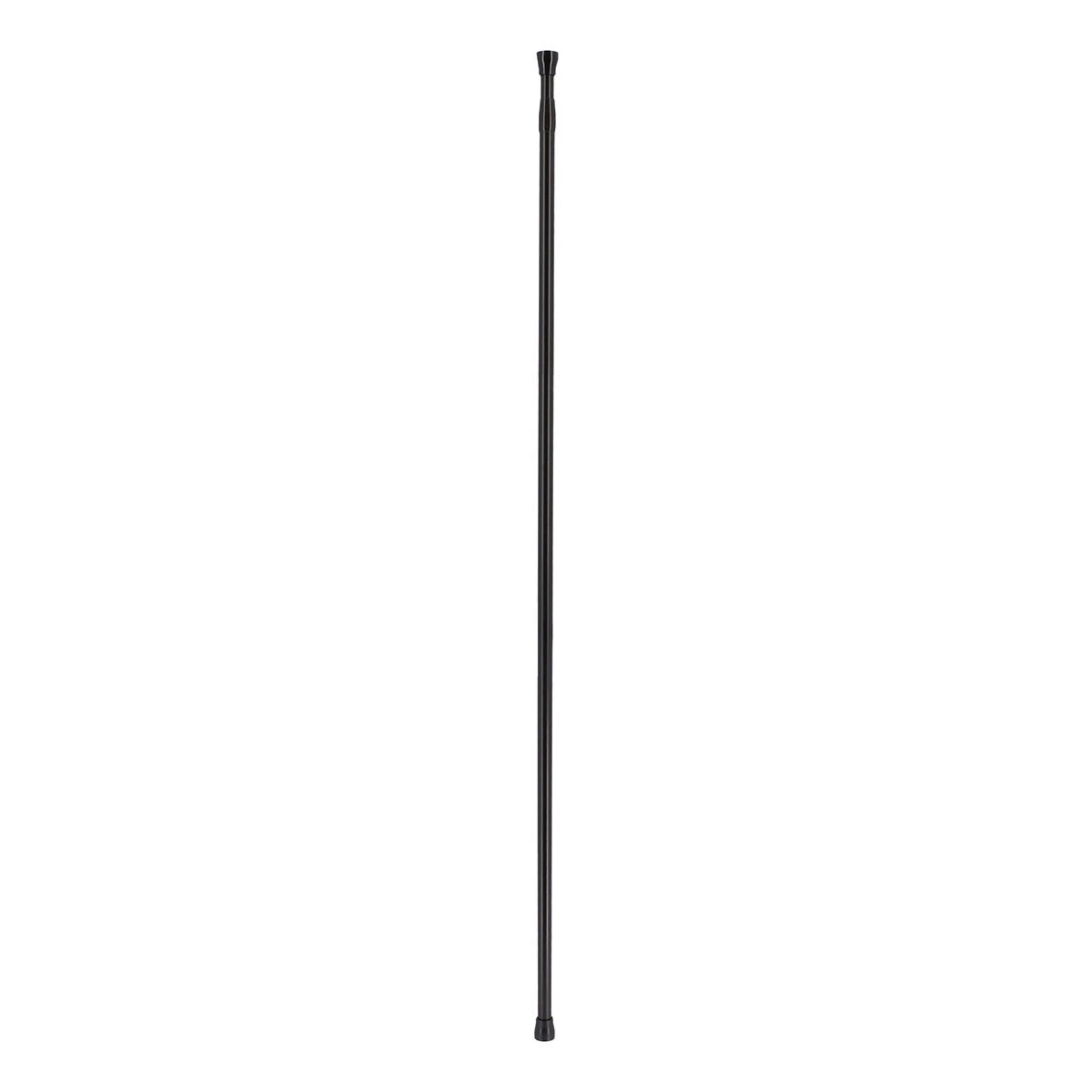 ALUMINIUM SHOWER CURTAIN ROD 135-250 CM - MATT BLACK