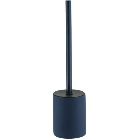STONEWARE TOILET BRUSH RUBBERIZED EFFECT - NAVY BLUE