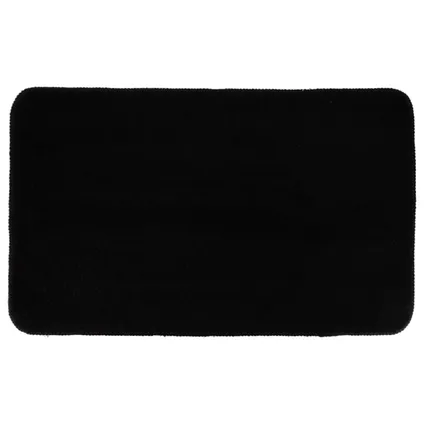 SOFT MICROFIBER MAT W/ LATEX BACK 45X75 CM - BLACK