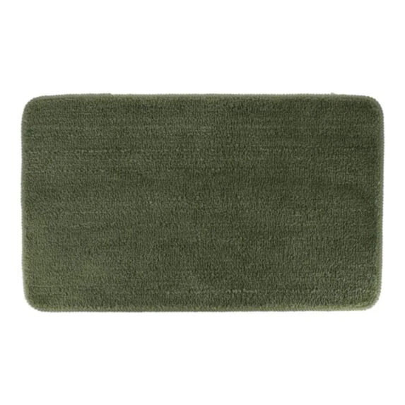 SOFT MICROFIBER MAT W/ LATEX BACK 45X75 CM - KHAKI GREEN
