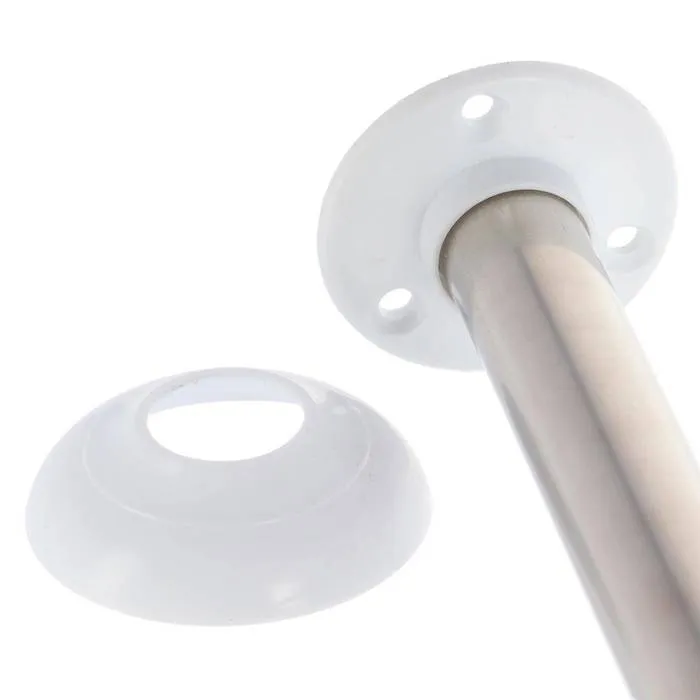 S. STEEL CORNER SHOWER CURTAIN ROD 90X90CM - CHROME