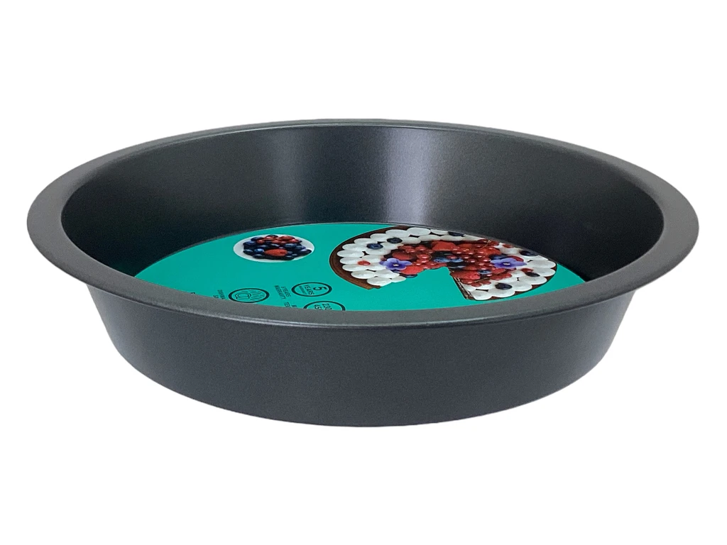 BAKER'S SECRET ROUND CAKE PAN 9.5" - CARBON STEEL