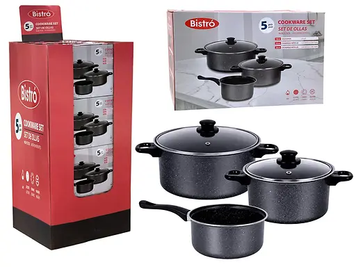 5 -PIECE COOKWARE SET