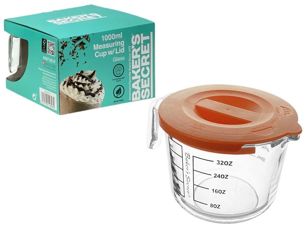 1000ML MEASURING CUP WITH PLASTIC LID