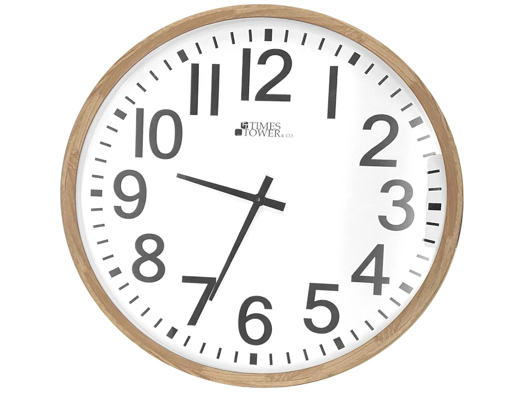 24 PLASTIC WALL CLOCK BATTERY OPERATED