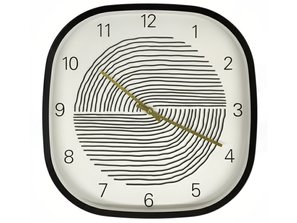 15.75 PLASTIC WALL CLOCK BATTERY OPERATED