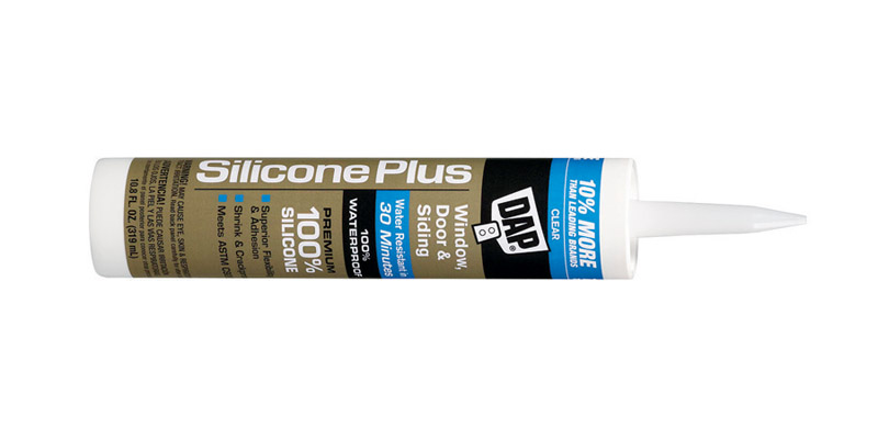 DAP 9.8-oz Clear Silicone Caulk in the Caulk department at