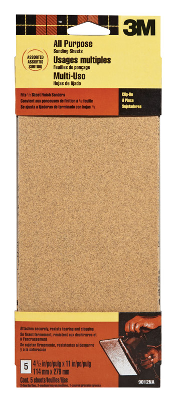 Mega Mouse Assorted Sandpaper, 5-Pack