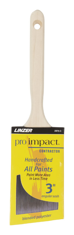 Linzer Pro Impact 3 in. W Angle Trim Paint Brush