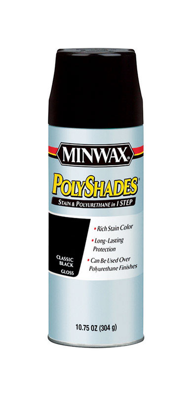 Minwax PolyShades Gloss Classic Black Fast Drying Polyurethane