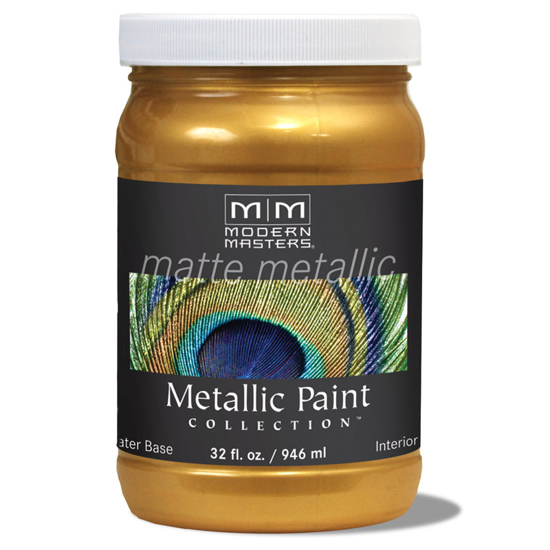 Modern Masters Pharaohs Gold Water-Based Metallic Paint (1-Quart