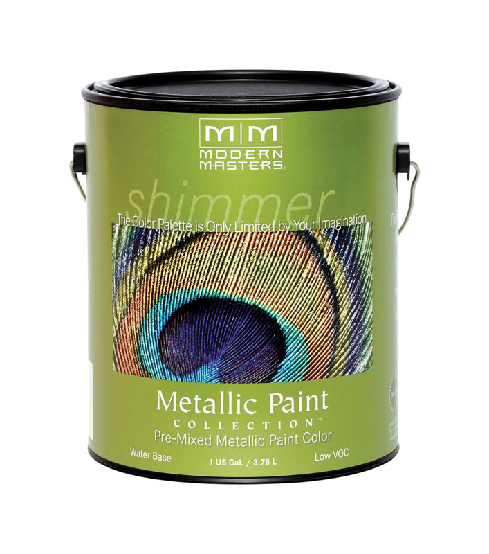 Modern Masters 1 gal ME150 Silver Metallic Paint Collection Water-Based  Decorative Metallic Paint