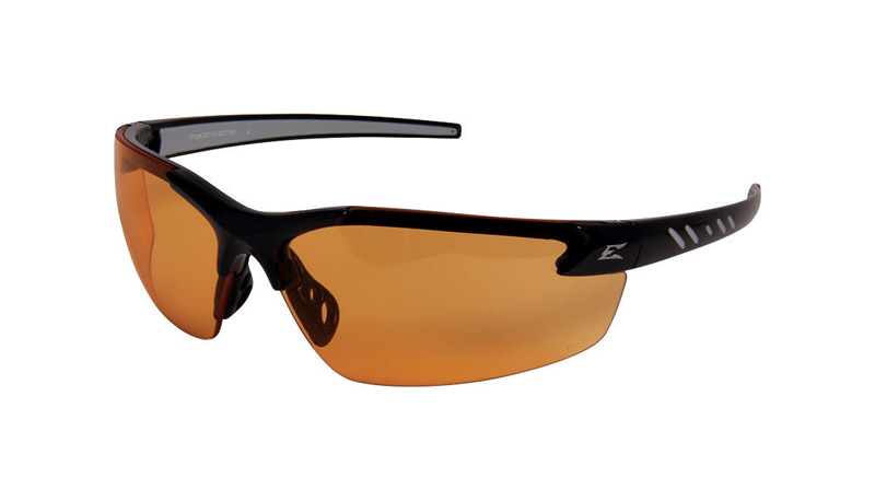 Ace Edge Eyewear Zorge Safety Glasses Amber Lens Black Frame 1 pc.