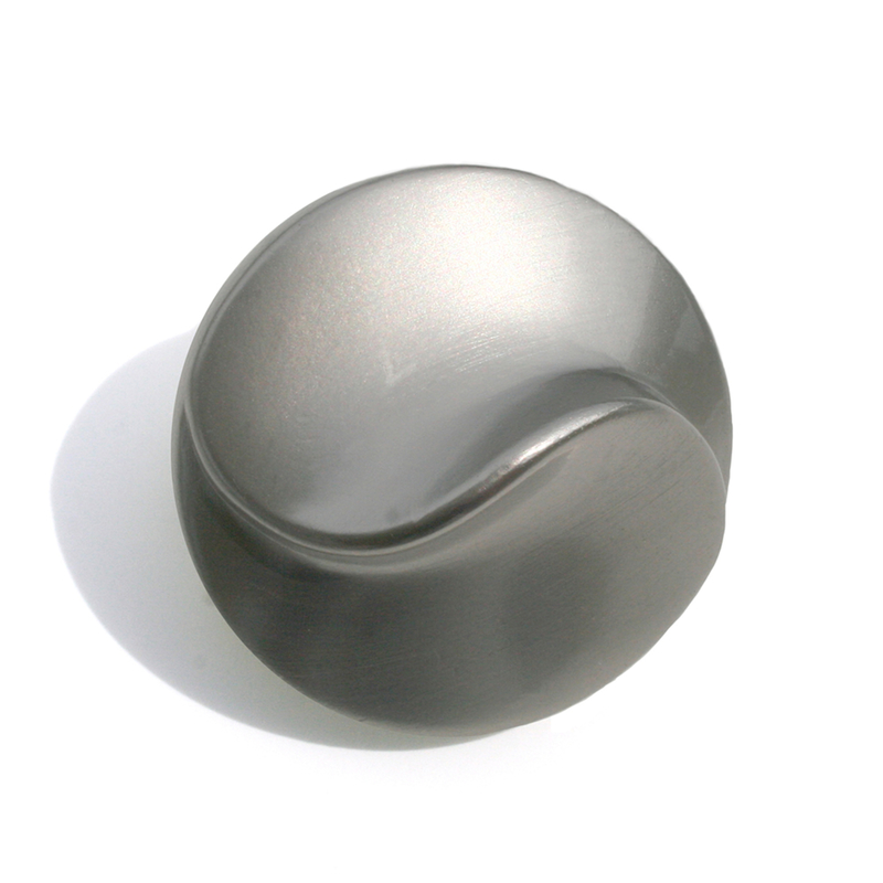 Laurey Highline Round Cabinet Knob 1-3/8 in. Dia. 1-5/16 in. Satin Nickel 1 pc.