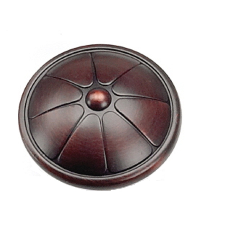 Laurey Kama Flower Round Cabinet Knob 1-1/2 in. Dia. 1-5/16 in. Oil Rubbed Bronze 1 pc.