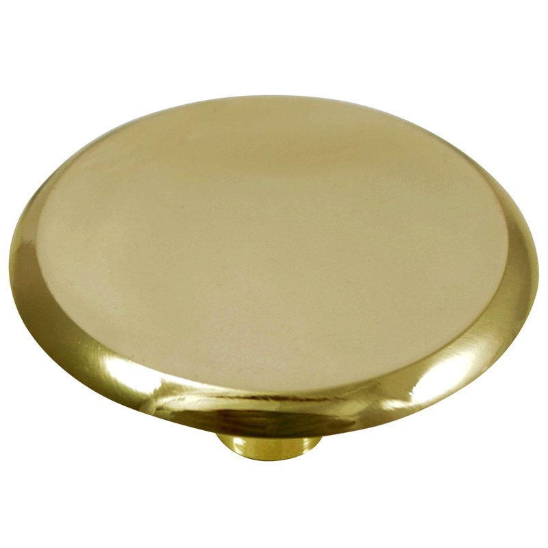 Laurey Modern Standards Round Cabinet Knob 1 in. Dia. 1-5/16 in. Polished Brass 1 pc.